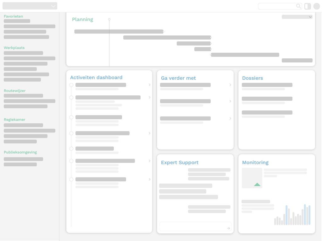 voorbeeld van het Warmteplanner dashboard